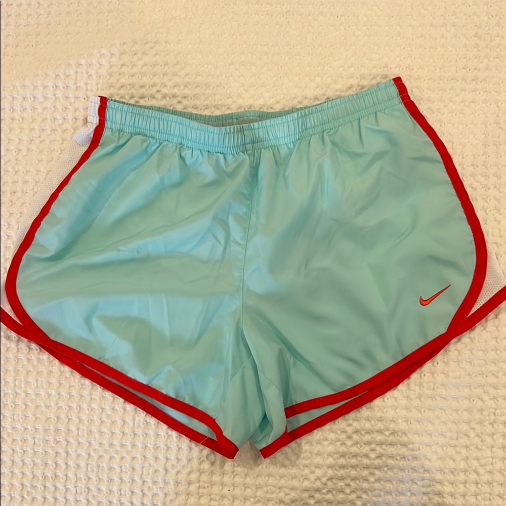 Nike Red Athletic Shorts with Comfortable Fit and Moisture-Wicking Fabric